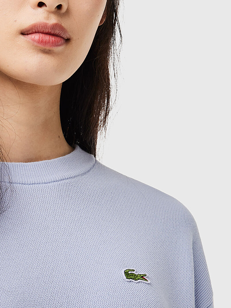 Sweater with embroidered logo  - 3