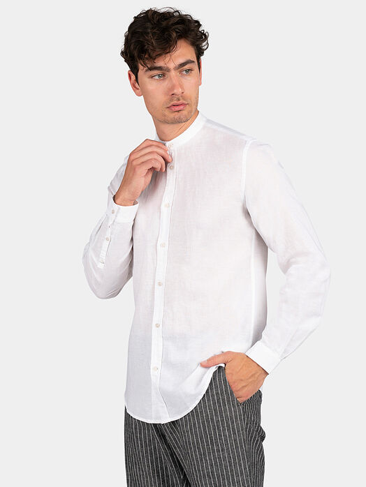 TOLEDO white linen shirt