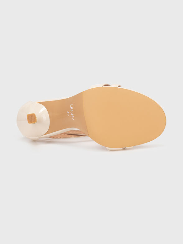 MIRIAM heel sandals with logo details - 5