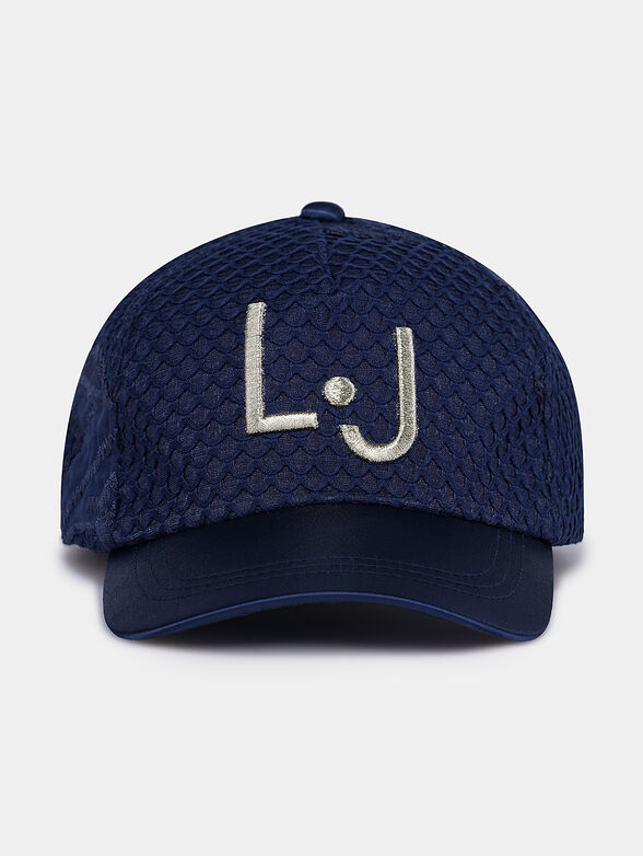 Blue baseball hat with logo embroidery - 1