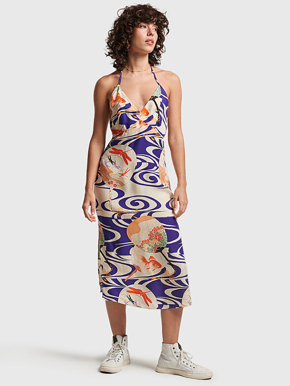 VINTAGE midi dress with slits - 6