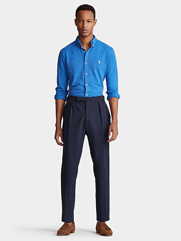 Cotton shirt in blue - 2