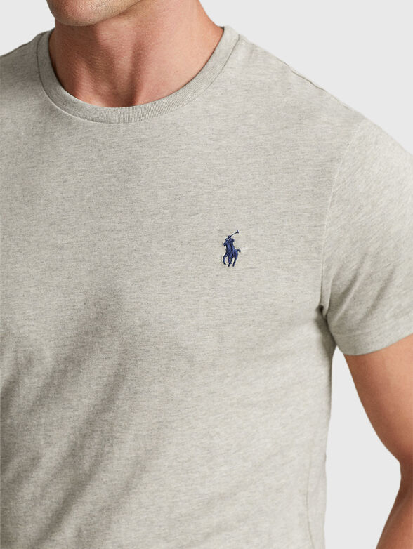 Cotton T-shirt with logo  - 4