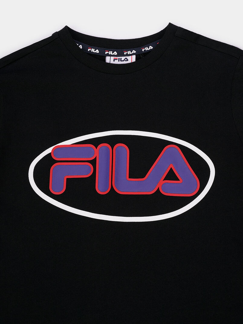 LAMIL Black cotton t-shirt - 3