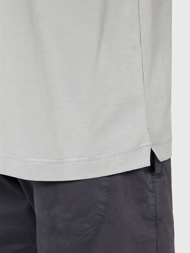 Gray cotton t-shirt  - 4
