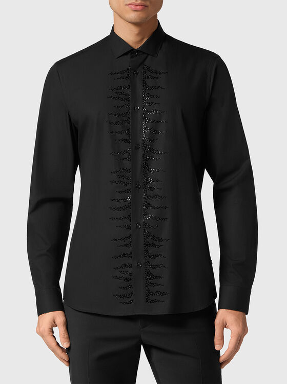 Риза с апликирани кристали SUGAR DADDY - 1