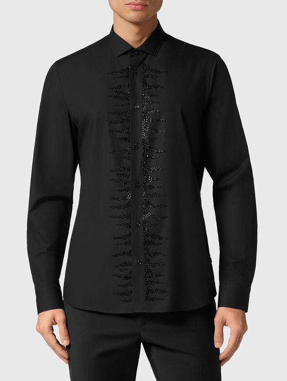SUGAR DADDY crystal embellished shirt  - 1