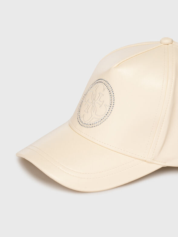 EDITH black faux leather cap  - 4