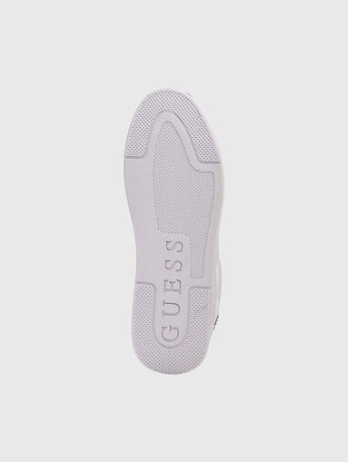 AVIANA white sports shoes with logo accent - 4