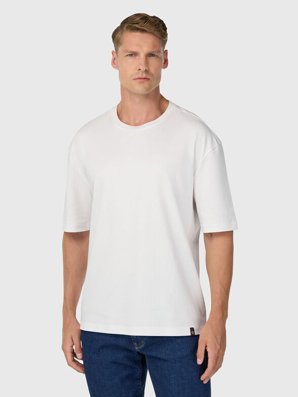 Cotton T-shirt with logo detail  - 1