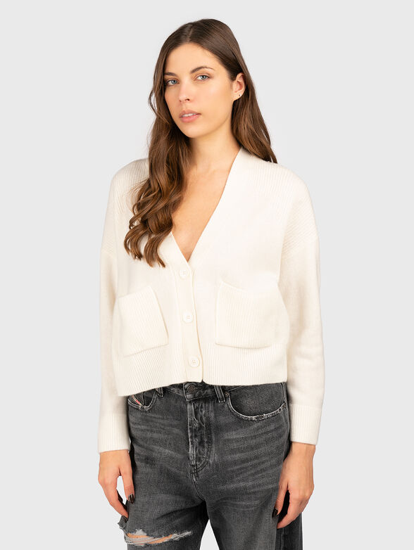 Cardigan with logo detail on the back - 1