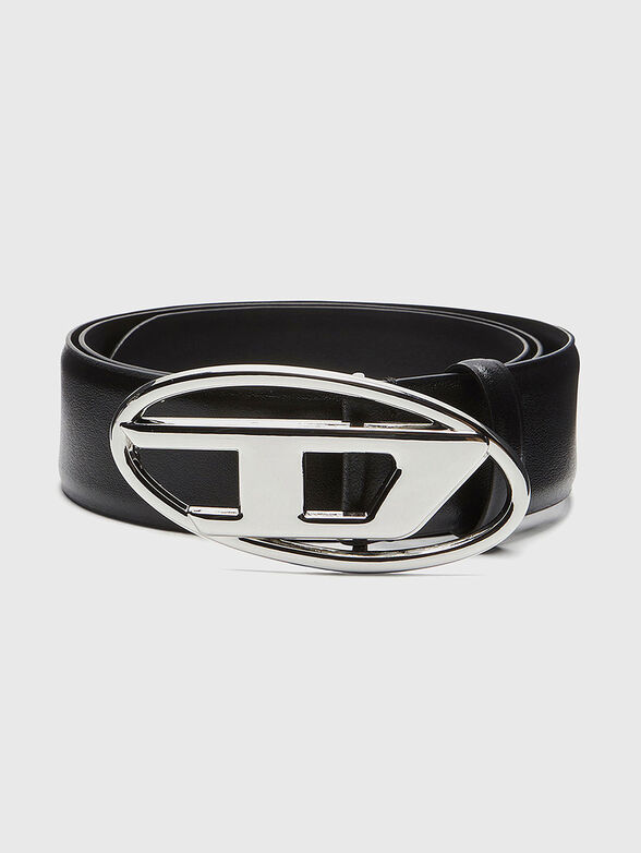 B-1DR leather belt with logo buckle - 1