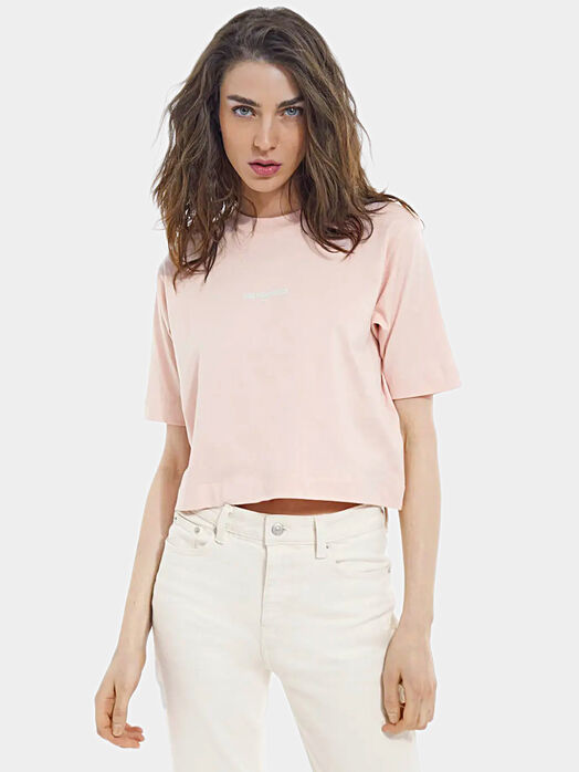 Cotton T-shirt in pink color