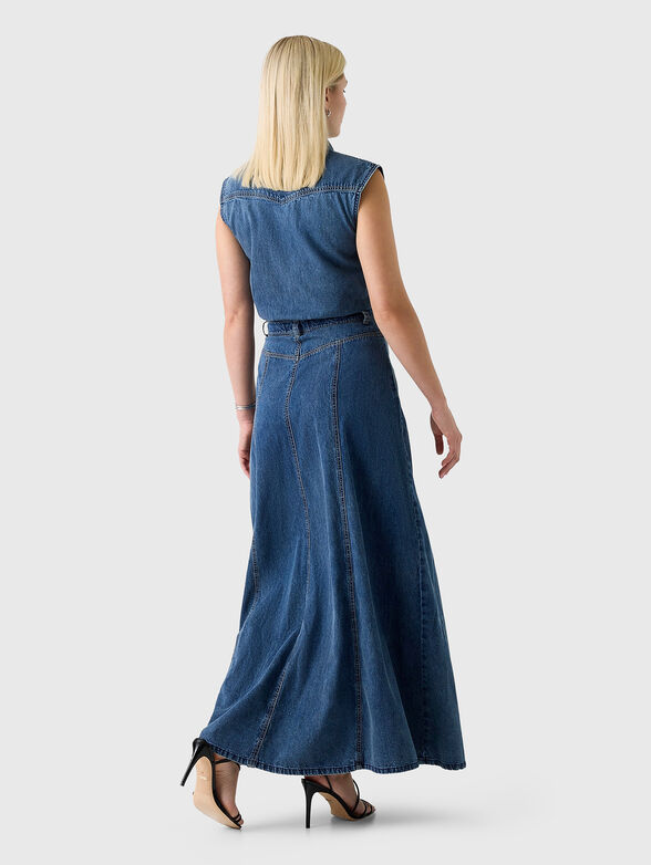 Denim maxi dress - 2