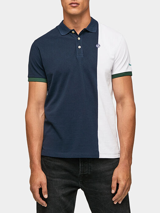 T-shirt with color-block effect