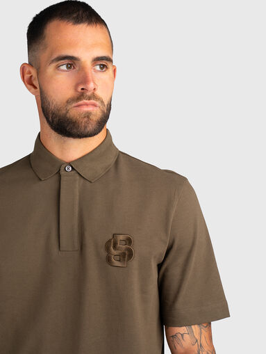 Cotton polo shirt with logo - 4