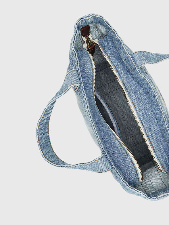 Denim tote bag with Polo Bear embroidery - 6