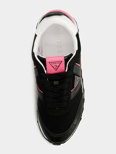 SAMSIN Black sneakers with debossed logo print - 3