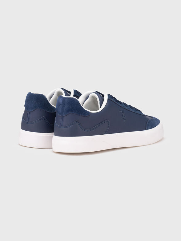 Leather sports shoes with suede details - 3