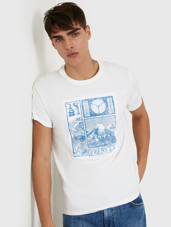 Cotton T-shirt with accent patch - 1
