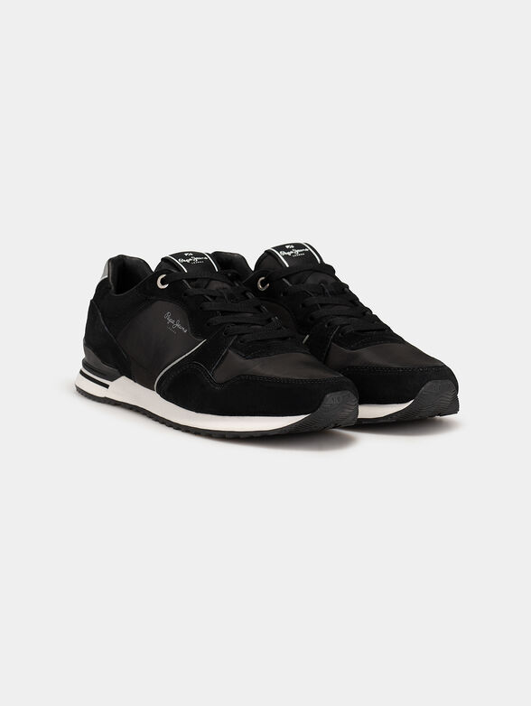 LONDON CITY sneakers with mix of textures - 2