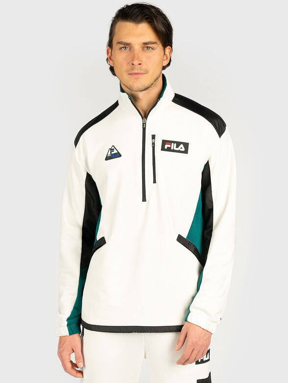 Sweatshirt with logo and contrasting details - 1