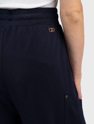 Navy blue sweatpants - 3