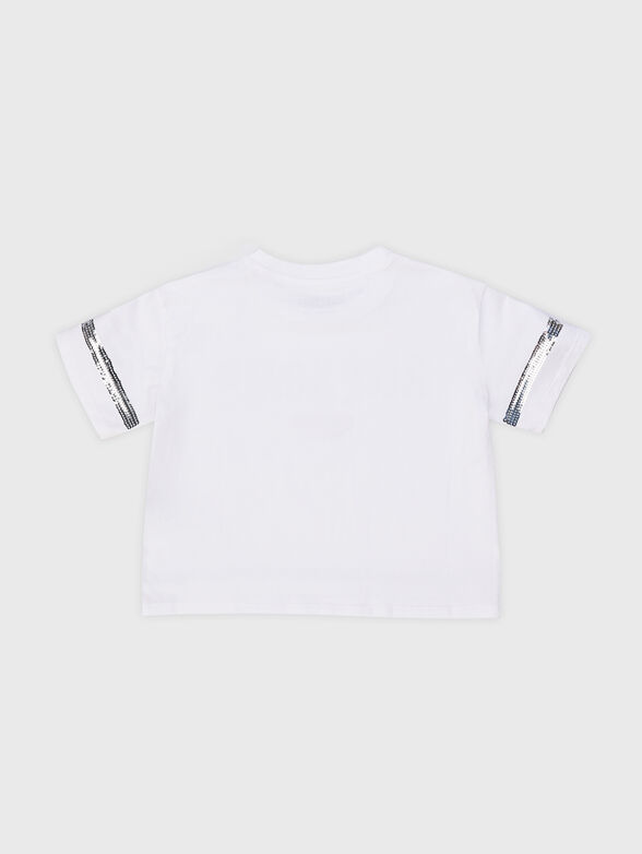 T-shirt with sequin logo - 2