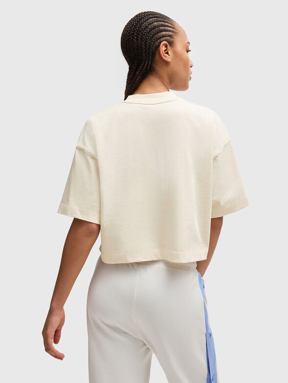 Round neck cropped T-shirt - 3