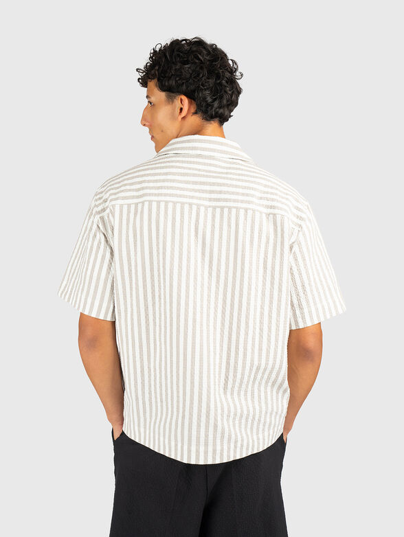 Oversized cotton-blend shirt - 2
