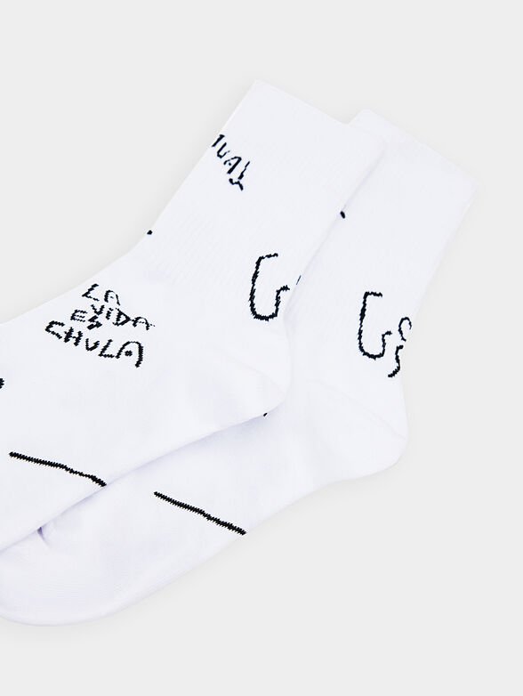 Socks with art lettering - 4
