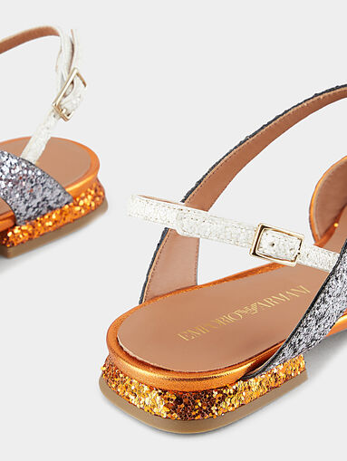 Glittery ballerinas with strap - 5