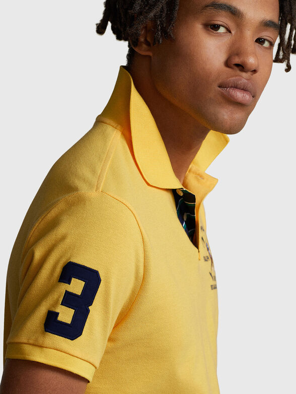 Yellow Polo-shirt with embroidery - 3