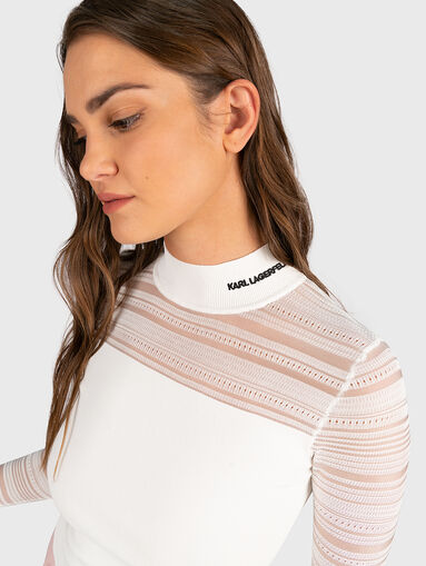 Sweater with embroidered logo detail - 4