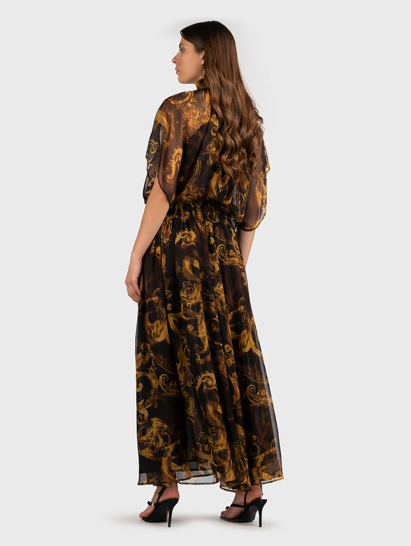 Maxi dress with baroque print - 2