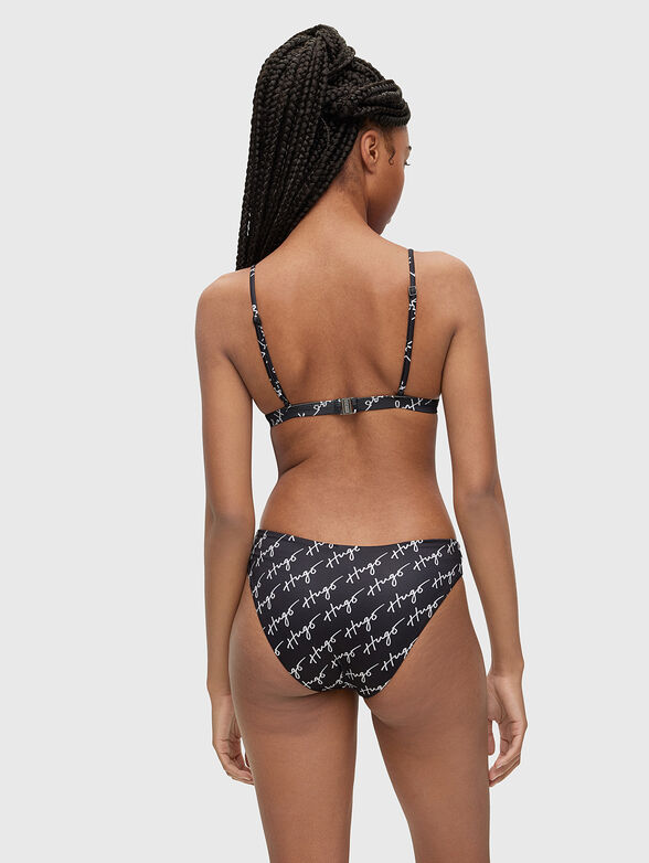 Bikini bottom with logo motifs - 1