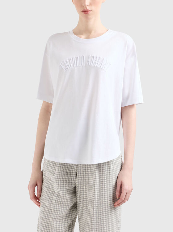 T-shirt with logo embroidery - 1