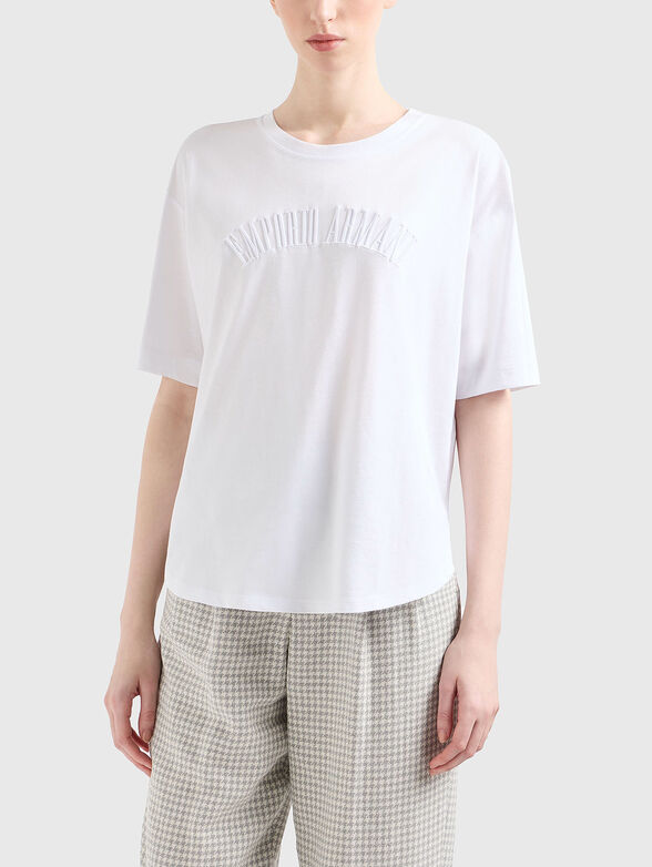 T-shirt with logo embroidery - 1