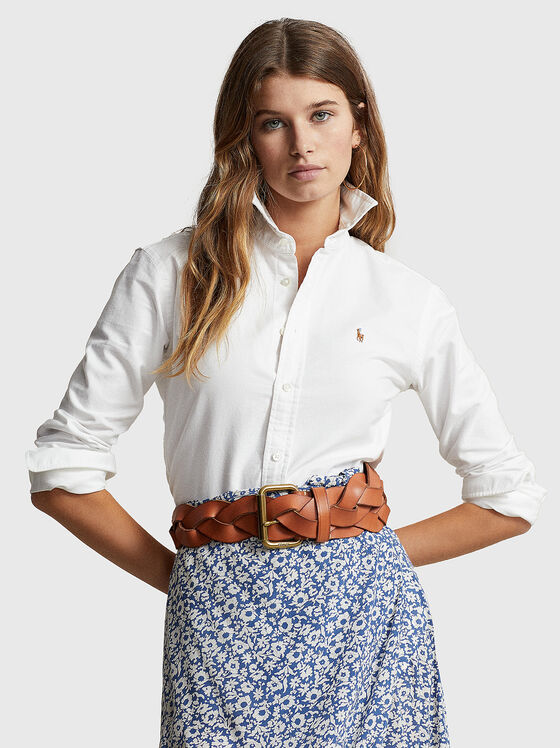 Logo embroidered shirt  - 1