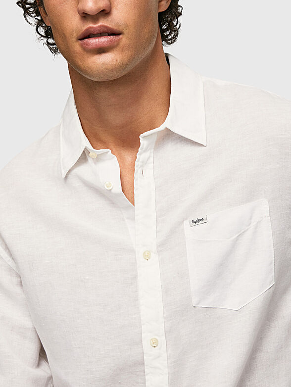 PARKER shirt in linen blend - 4