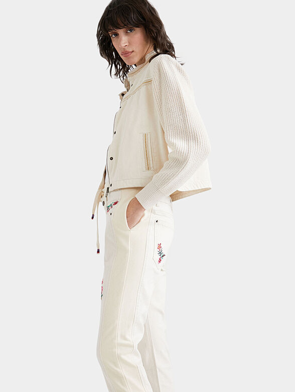 LITA jeans with floral embroidery - 5