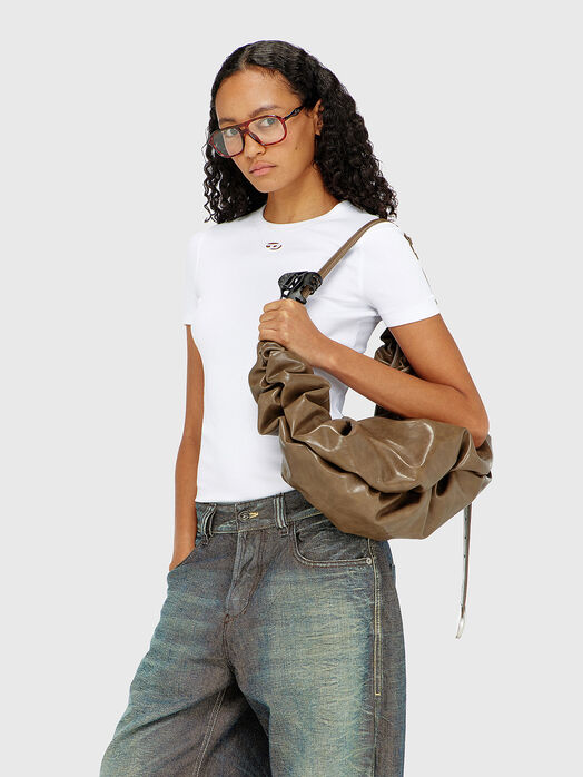 Cotton-blend T-shirt with logo detail