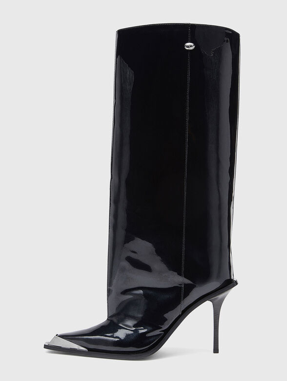D-TONA heeled leather boots - 5