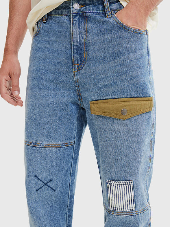 SPIKE jeans with accent patch - 3