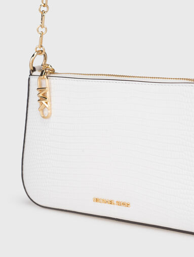 Leather bag in white - 4