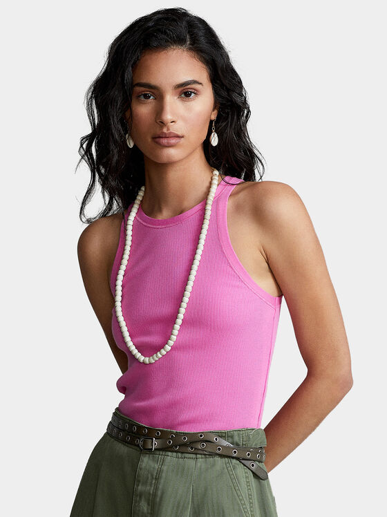 Top with elastic rib - 1