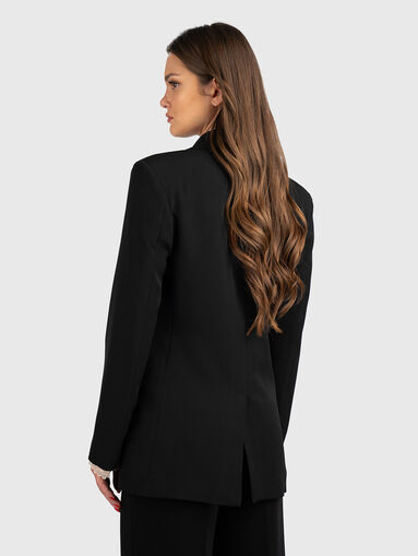 Jacket with classic lapel and rhinestones - 3