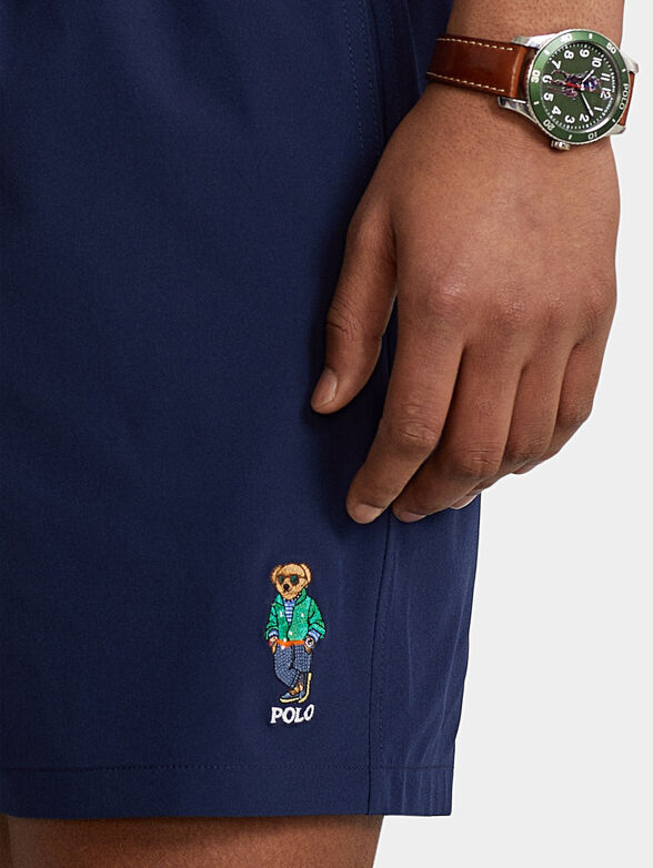 Beach shorts with Polo Bear logo print - 3