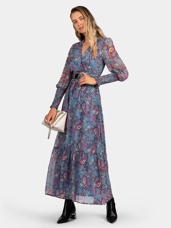 Maxi dress with paisley print - 1