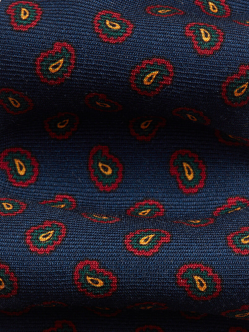 Wool tie with colorful pattern - 2